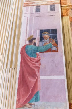 Brancacci Chapel Santa kilise içinde Rönesans freskler