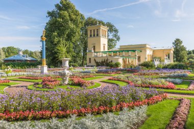 Peterhof Adaları, St. Petersburg, Russi haritasında Çariçe'nın Pavyonu