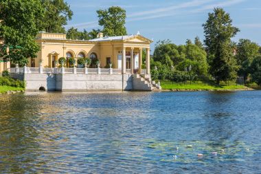 Peterhof Adaları, St. Petersburg, Russi haritasında Çariçe'nın Pavyonu