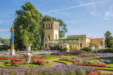 Peterhof Adaları, St. Petersburg, Russi haritasında Çariçe'nın Pavyonu