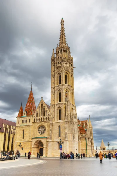 The church of the Lady of Buda Castle (Matthias Church) in Budap — стоковое фото