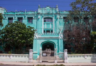 Küba'da Retro mavi villa