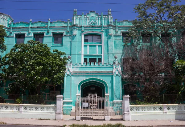 Retro modrá Vila v Kubě — Stock fotografie