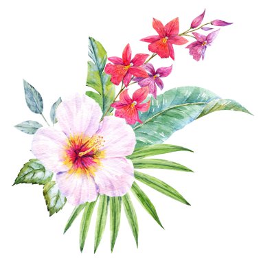 Suluboya tropikal buket