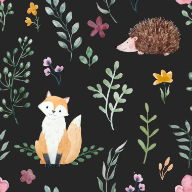 Çocuklar için suluboya desen