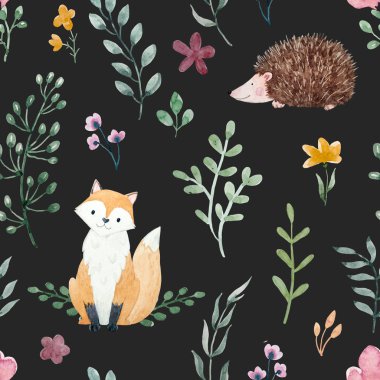 Çocuklar için suluboya desen