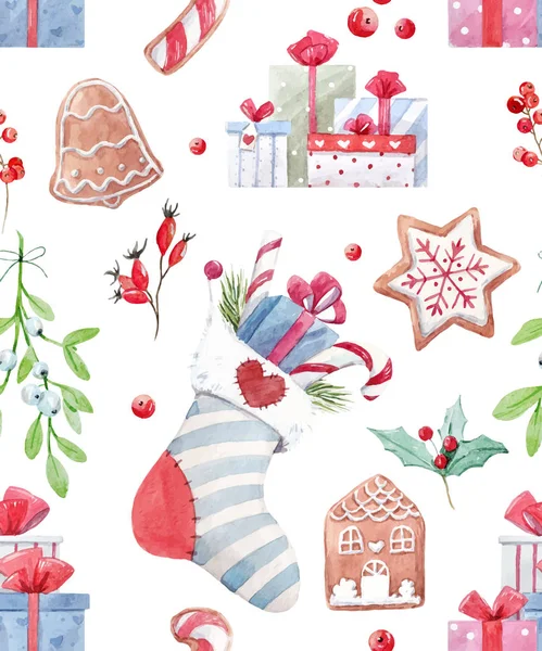 素敵なクリスマスのベクトル パターン — ストックベクタ