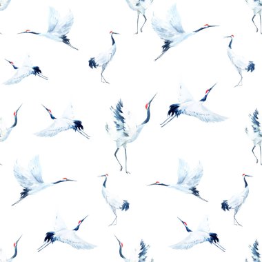 Suluboya vinç desen