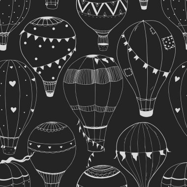 Vektör hava balon desen