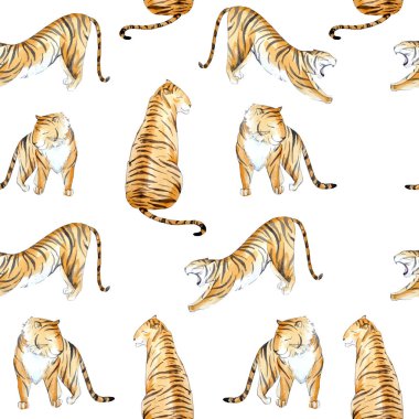 Suluboya vektör tropikal desen