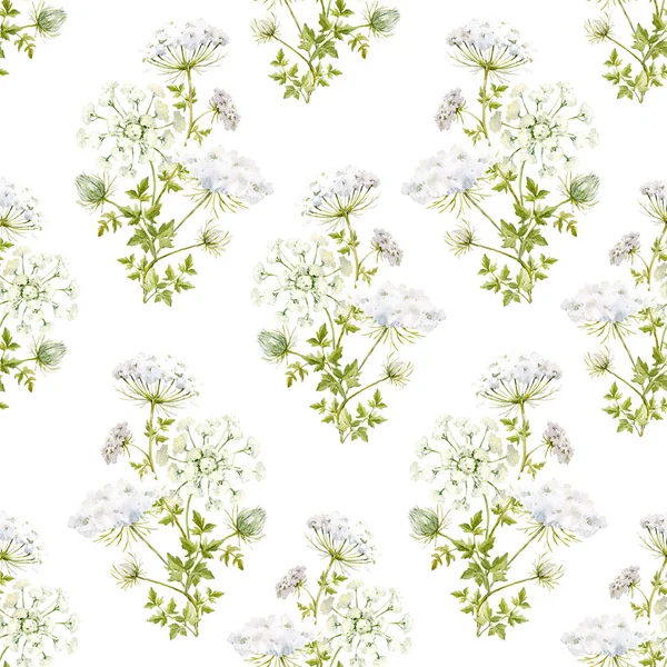 Aquarell-Blumenmuster — Stockfoto