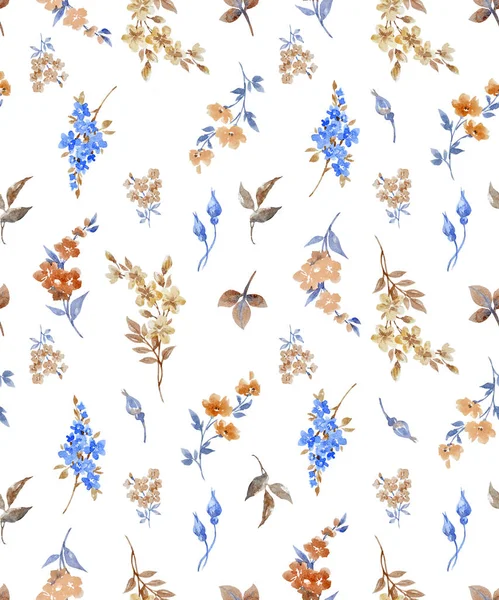 Naadloze abstract floral patroon — Stockfoto