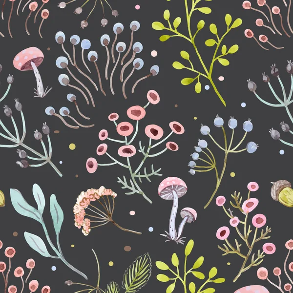 Aquarell Vektor abstrakte florale Muster — Stockvektor