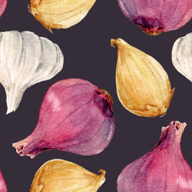 Suluboya soğan desen