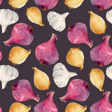 Suluboya soğan desen