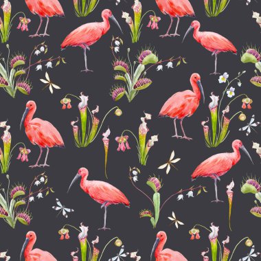 Suluboya Tropikal Desen