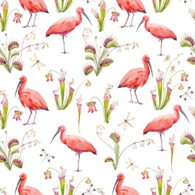 Suluboya Tropikal Desen