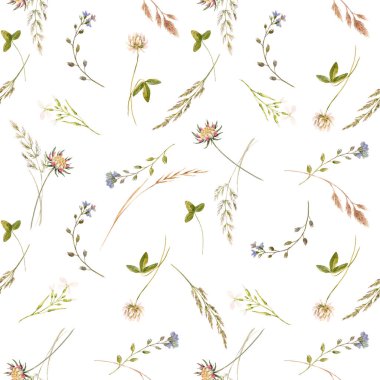 Suluboya çiçek deseni