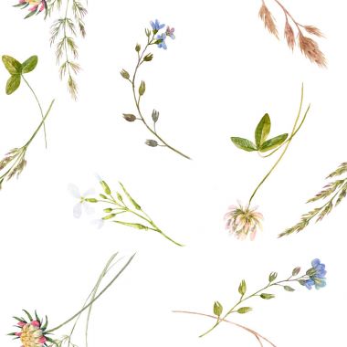 Suluboya çiçek deseni