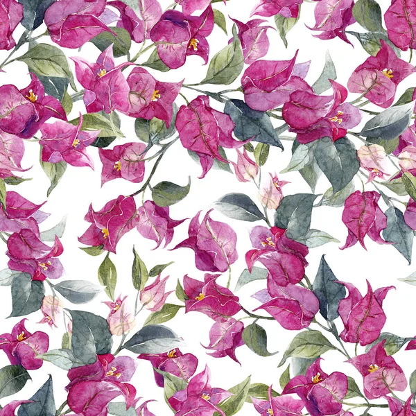 Suluboya çiçek deseni