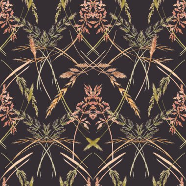 Vahşi alan çim desen