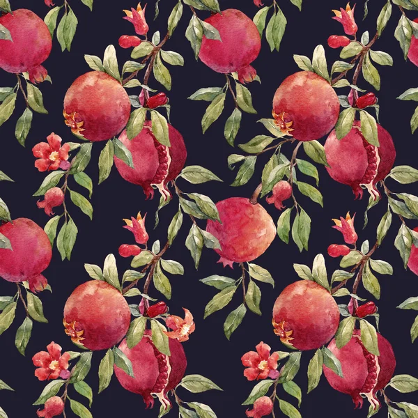 Pomegranate fruit pattern — Stock Photo, Image