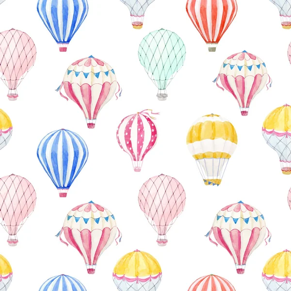 Aquarel baloon vector uitblaaspatroon — Stockvector