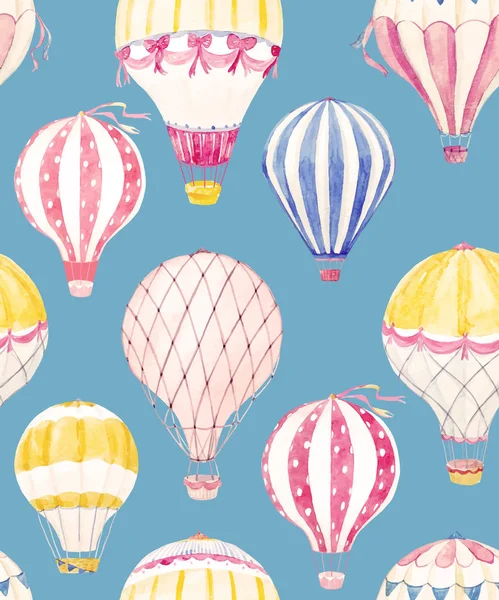 Aquarel baloon vector uitblaaspatroon — Stockvector