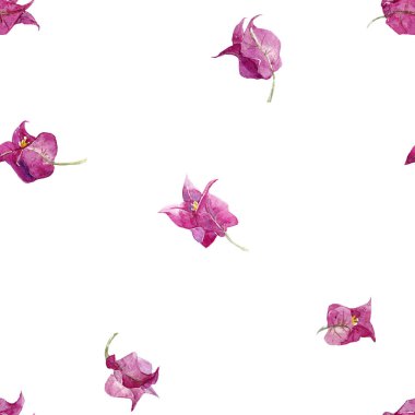 Suluboya çiçek deseni