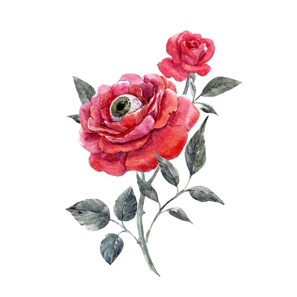 Suluboya Cadılar Bayramı gül