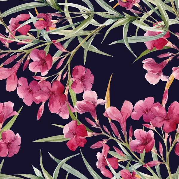 水彩花卉矢量模式 — 图库矢量图片