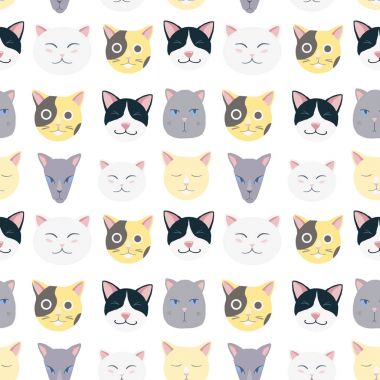 Güzel kedi vektör desen