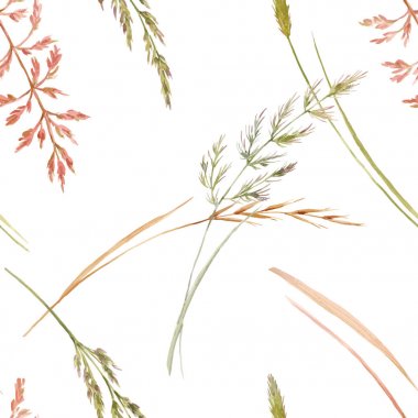 Vahşi alan çim vektör desen