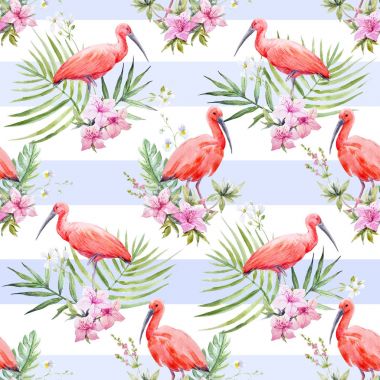 Suluboya Tropikal Desen