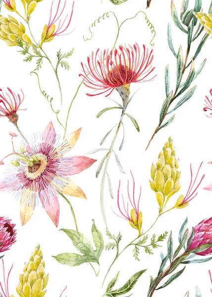 Aquarell florales Vektormuster — Stockvektor