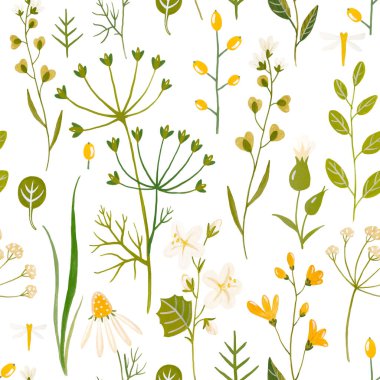 Suluboya çiçek deseni