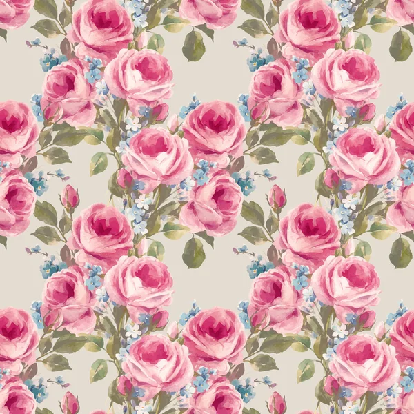 Aquarelle motif vecteur floral — Image vectorielle