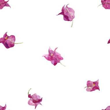 Suluboya çiçek vektör desen