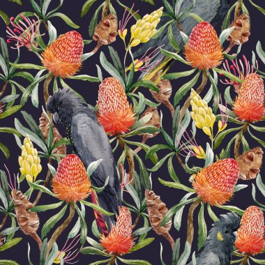 Suluboya tropikal Avustralya desen