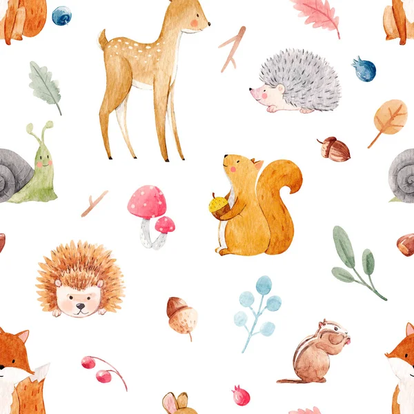 Watercolor baby pattern — Stock Photo, Image