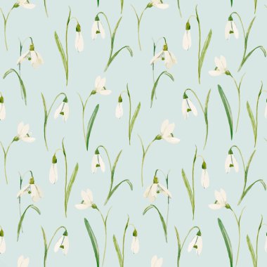 Suluboya çiçek vektör desen