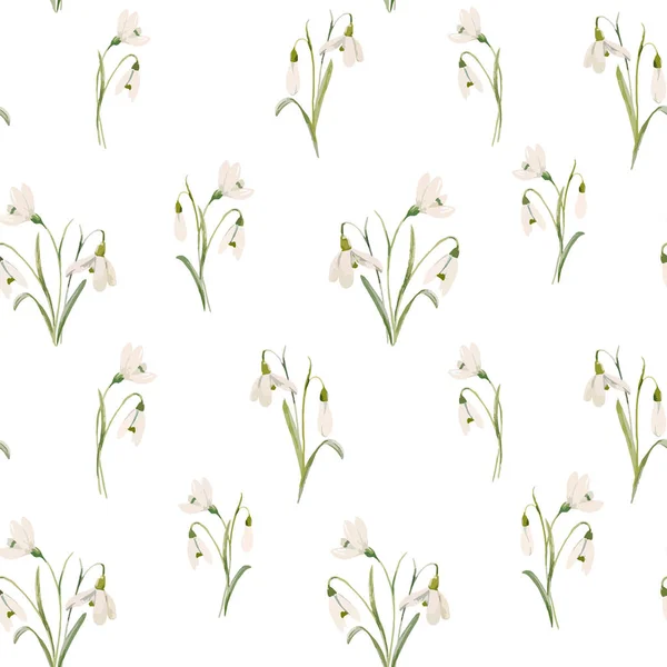 水彩花卉矢量模式 — 图库矢量图片
