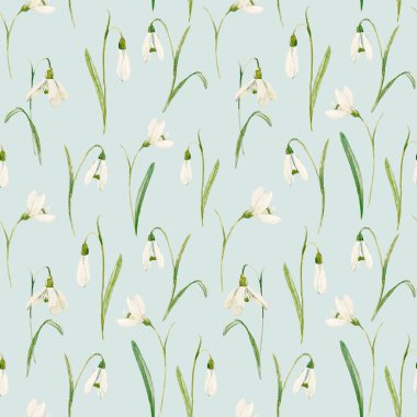 Suluboya çiçek deseni