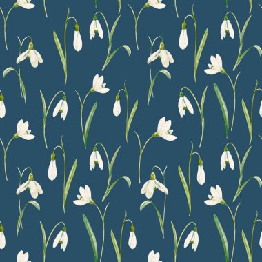 Suluboya çiçek deseni