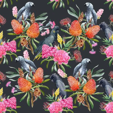Suluboya tropikal Avustralya vektör desen