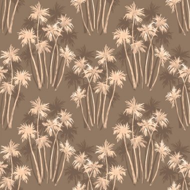 Suluboya vektör tropikal desen