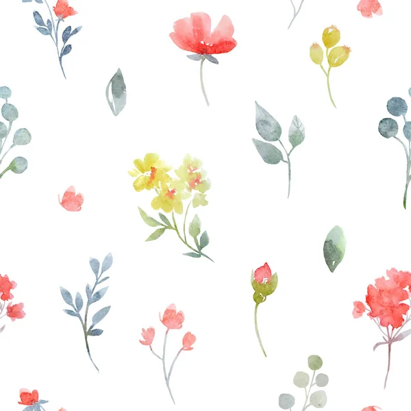 Aquarelle vecteur motif floral — Image vectorielle