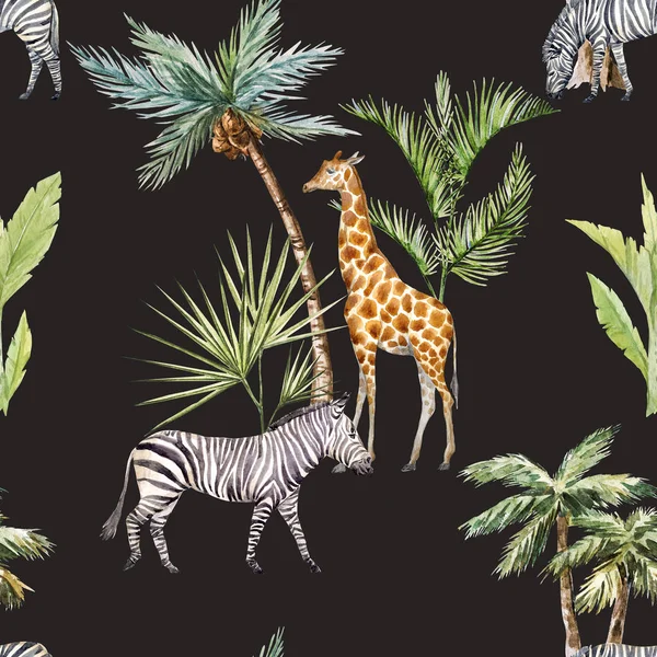 Akvarell afriacnan mönster — Stockfoto