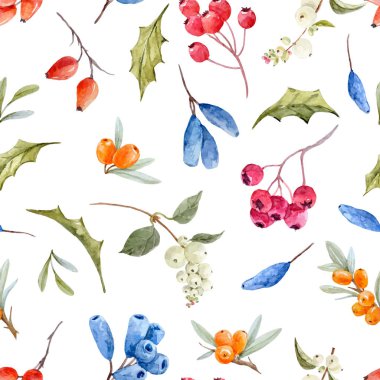 Suluboya Kış Noel vektör desen