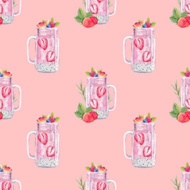 Suluboya güler yüzlü vektör desen